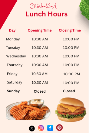 Chick-fil-A Lunch Hours