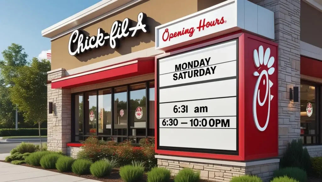 Chick fil a Opening Hours